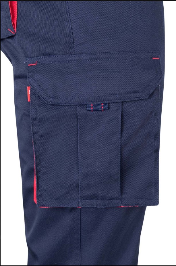 Pantalón stretch bicolor multibolsillos 103024S - Imagen 2