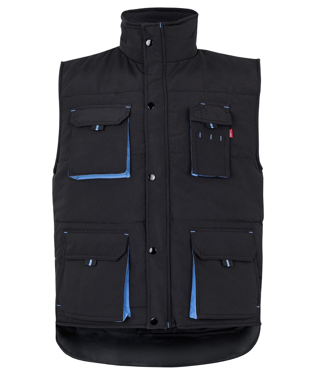 Chaleco acolchado bicolor multibolsillos 205902